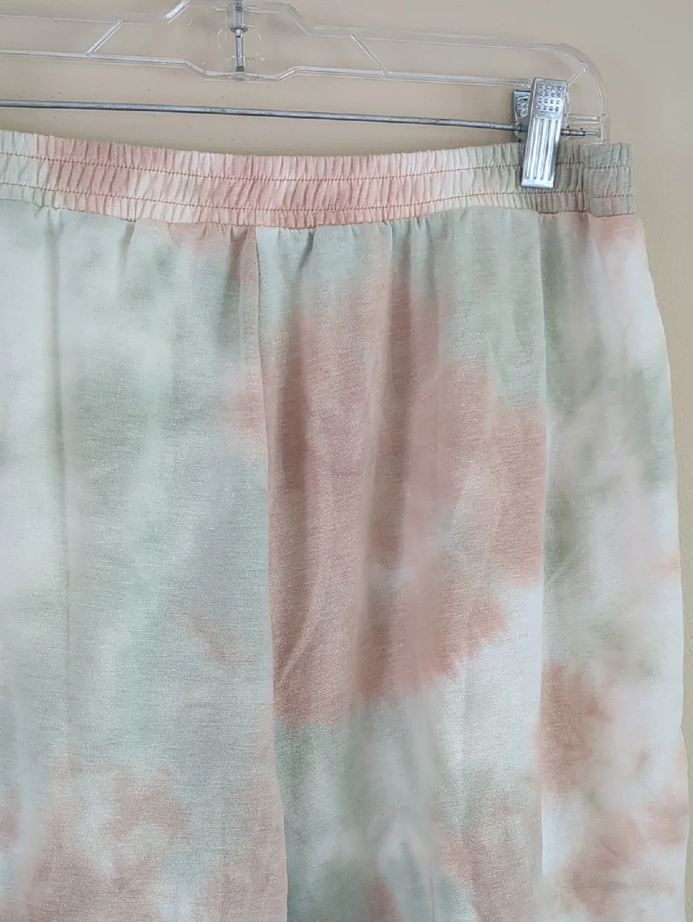 2X Dippin' Daisy's Tie Dye Pull On Shorts Lounge Soft Comfy Green